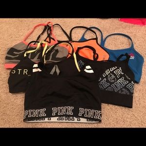 Set of 6 sports bras